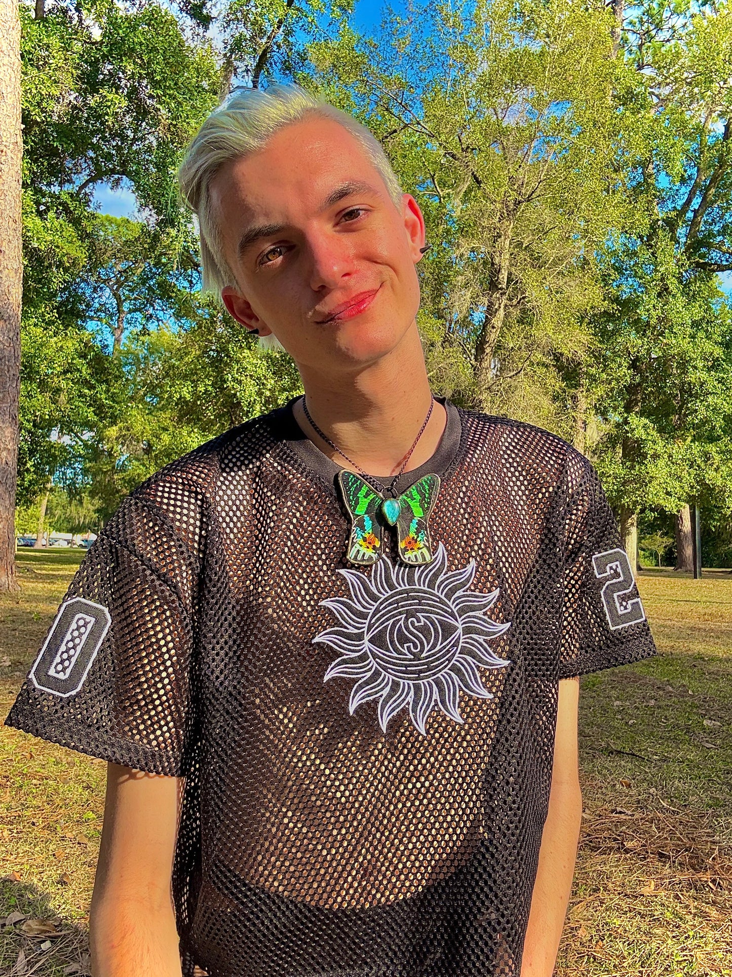 Sunshine Mesh Cropped Football