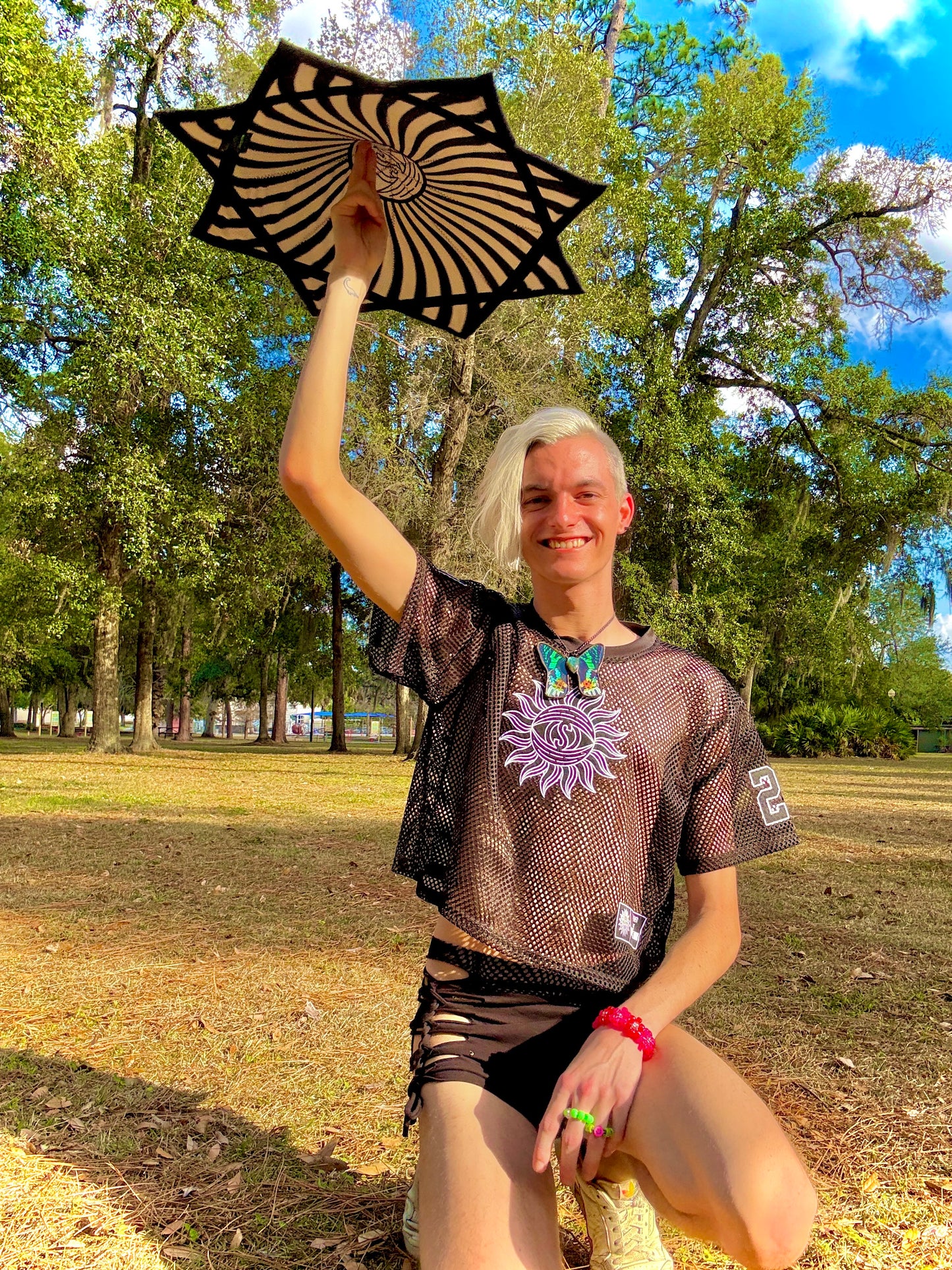 Sunshine Mesh Cropped Football