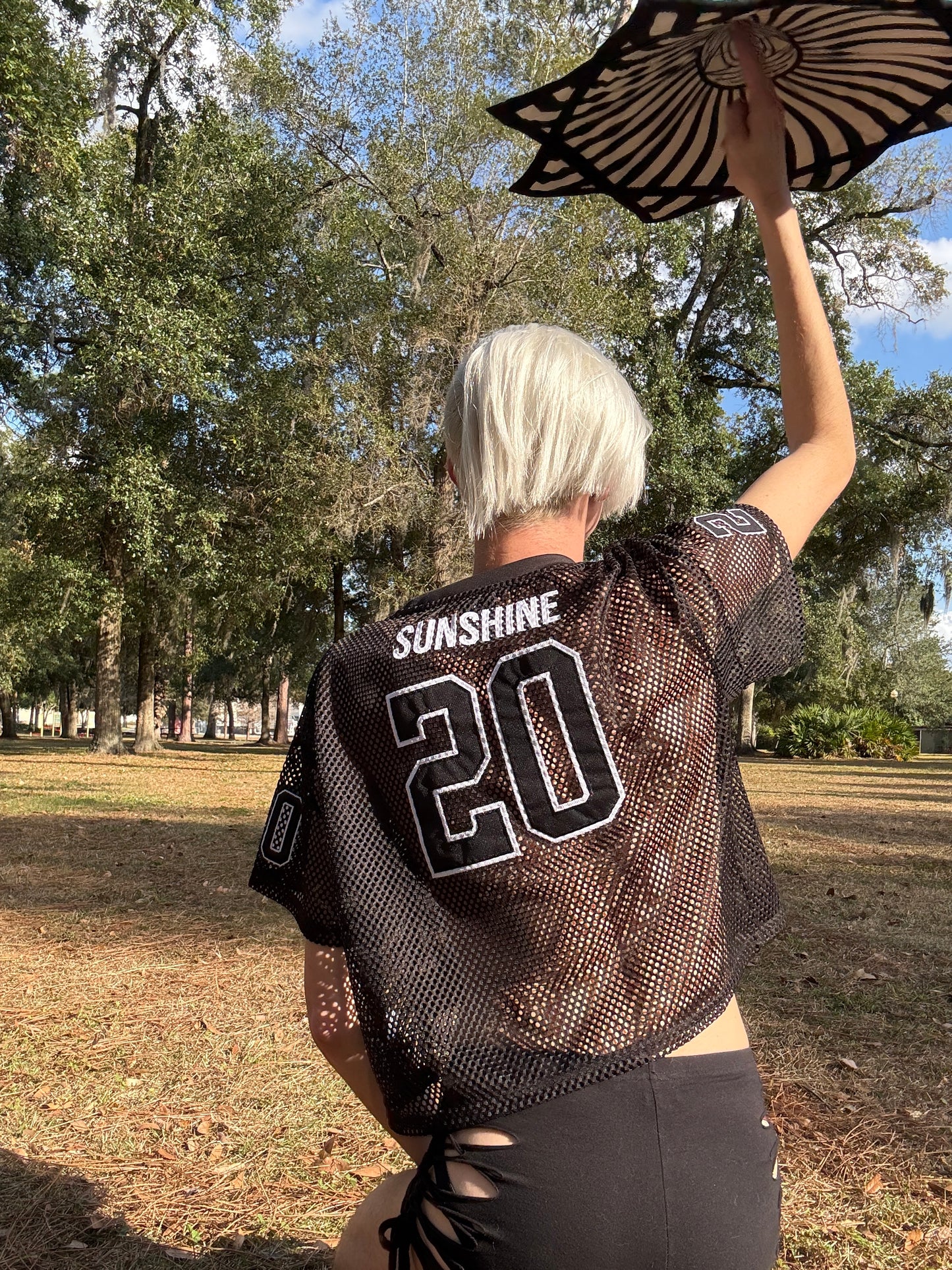 Sunshine Mesh Cropped Football