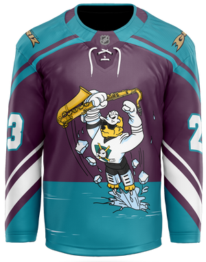 GRIZ DUCKS HOCKEY JERSEY