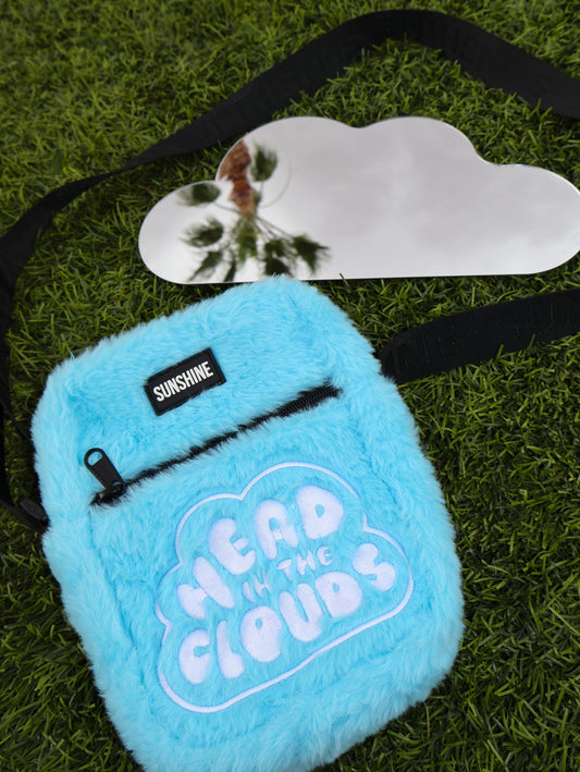 CLOUDS FURRY SLING BAG