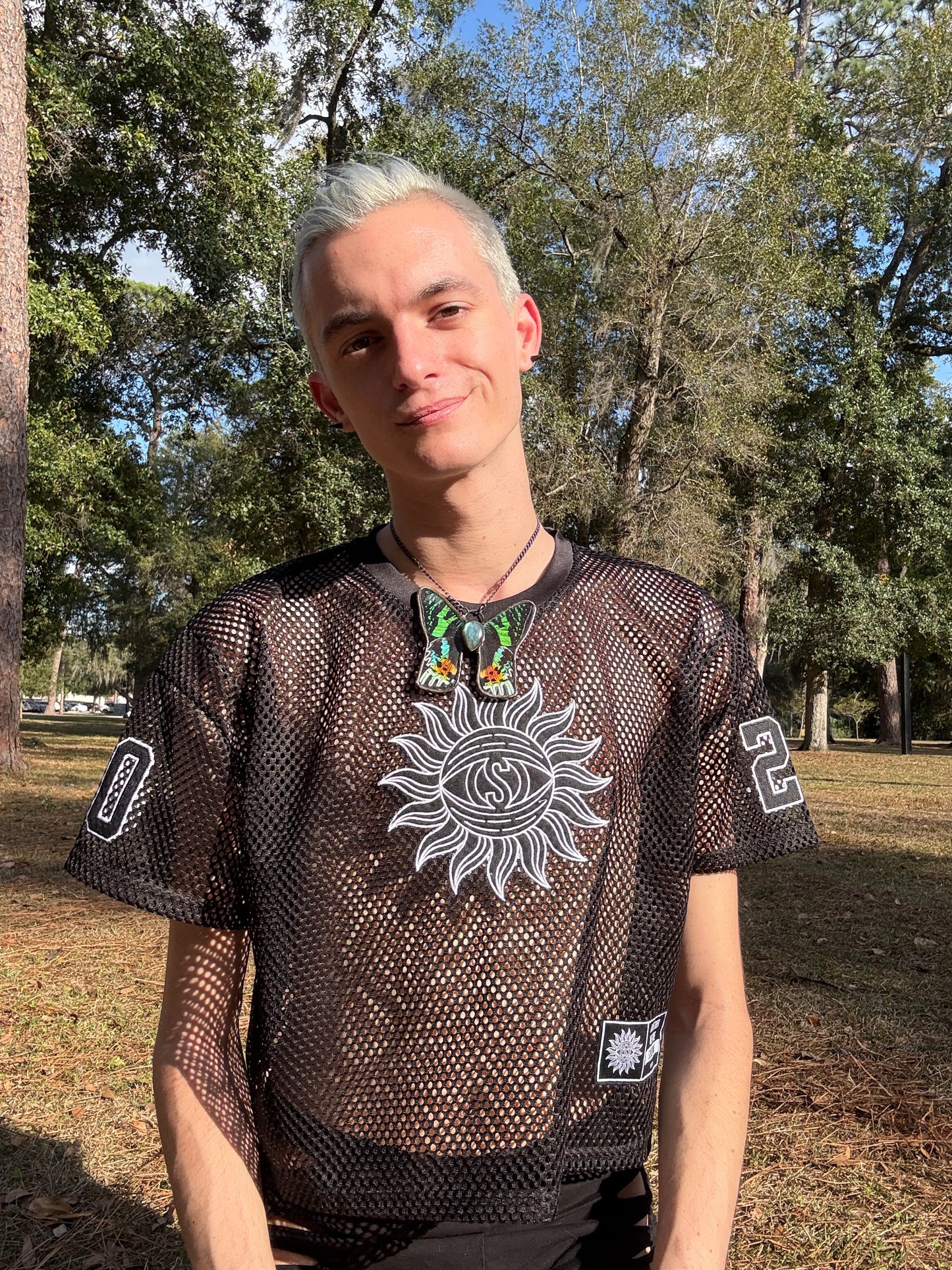 Sunshine Mesh Cropped Football