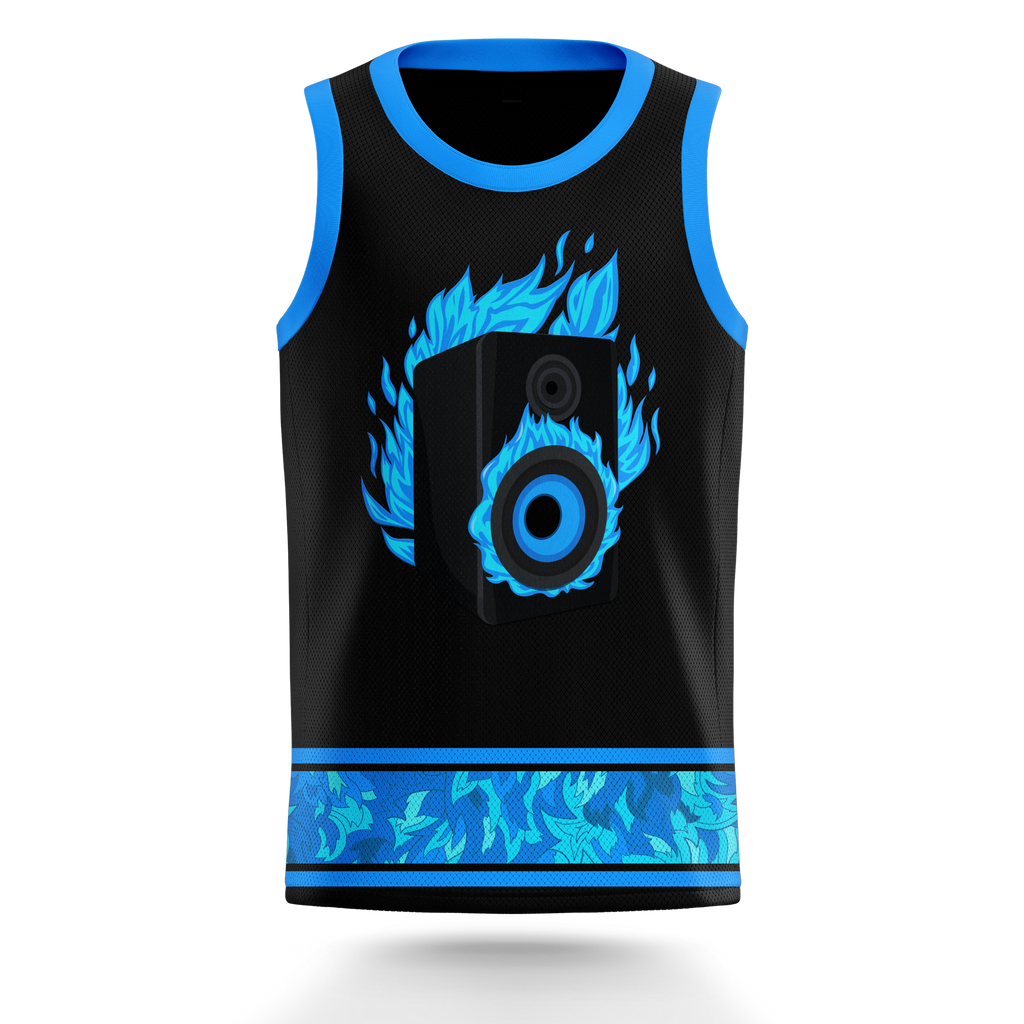 BLUE SPEAKER BASKETBALL JERSEY