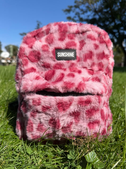 SUNSHINE PINK FURRY BACKPACK