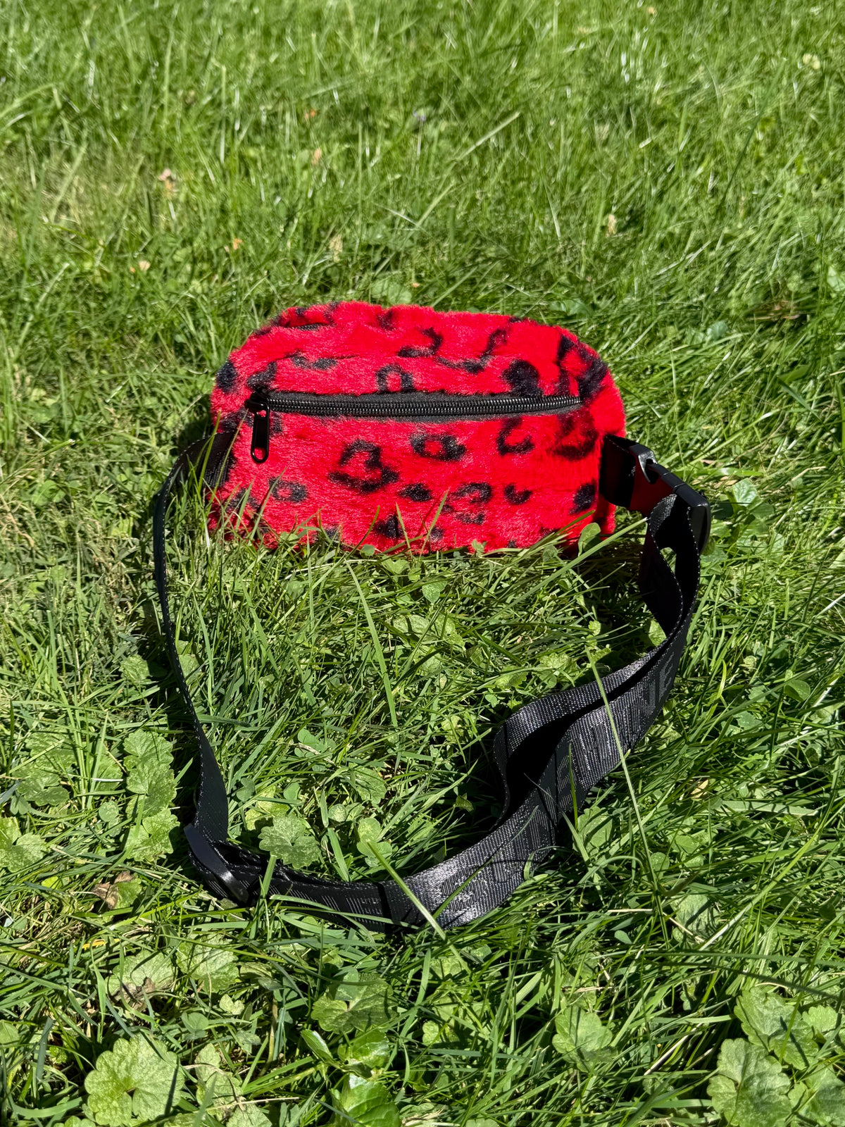SUNSHINE RED FURRY FANNY PACK