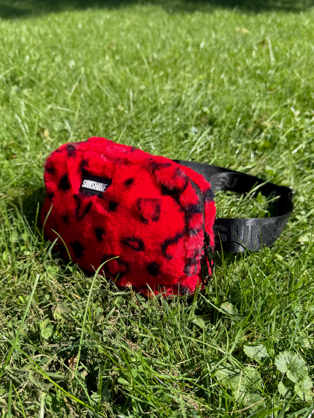 SUNSHINE RED FURRY FANNY PACK