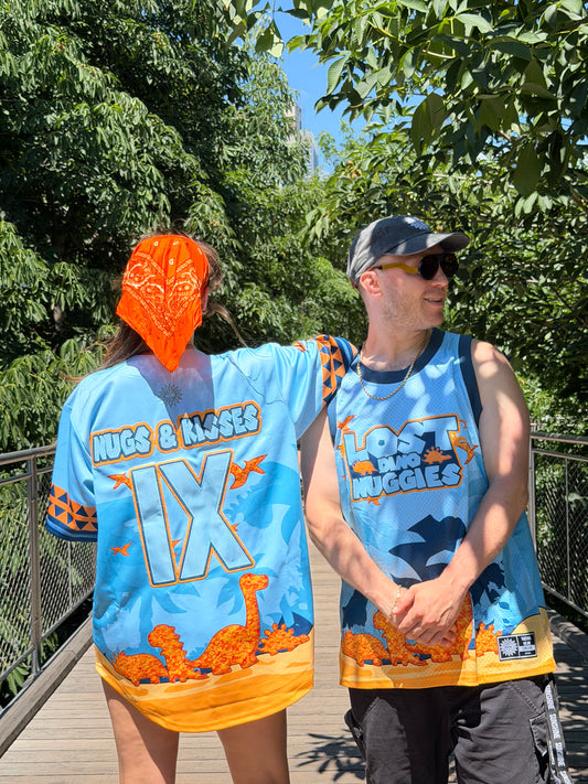 LOST DINO NUGGIES EMBROIDERED BASKETBALL JERSEY