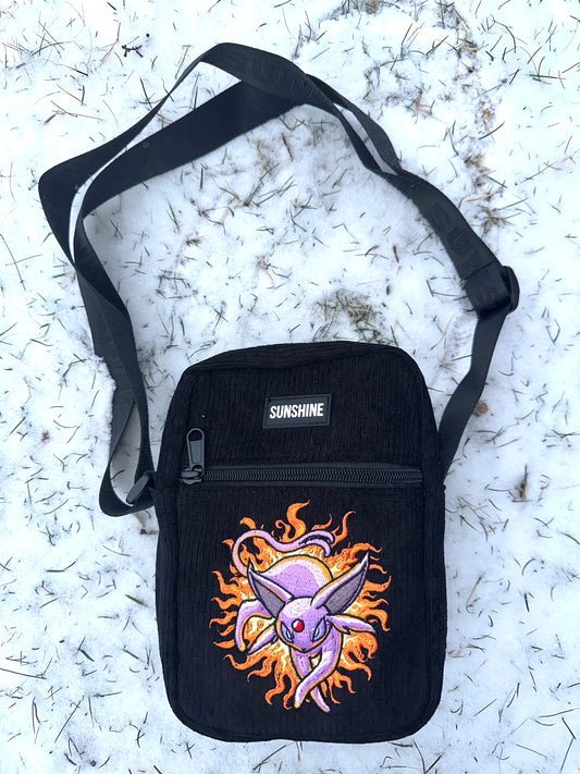 PSYCHIC CORDUROY SLING BAG