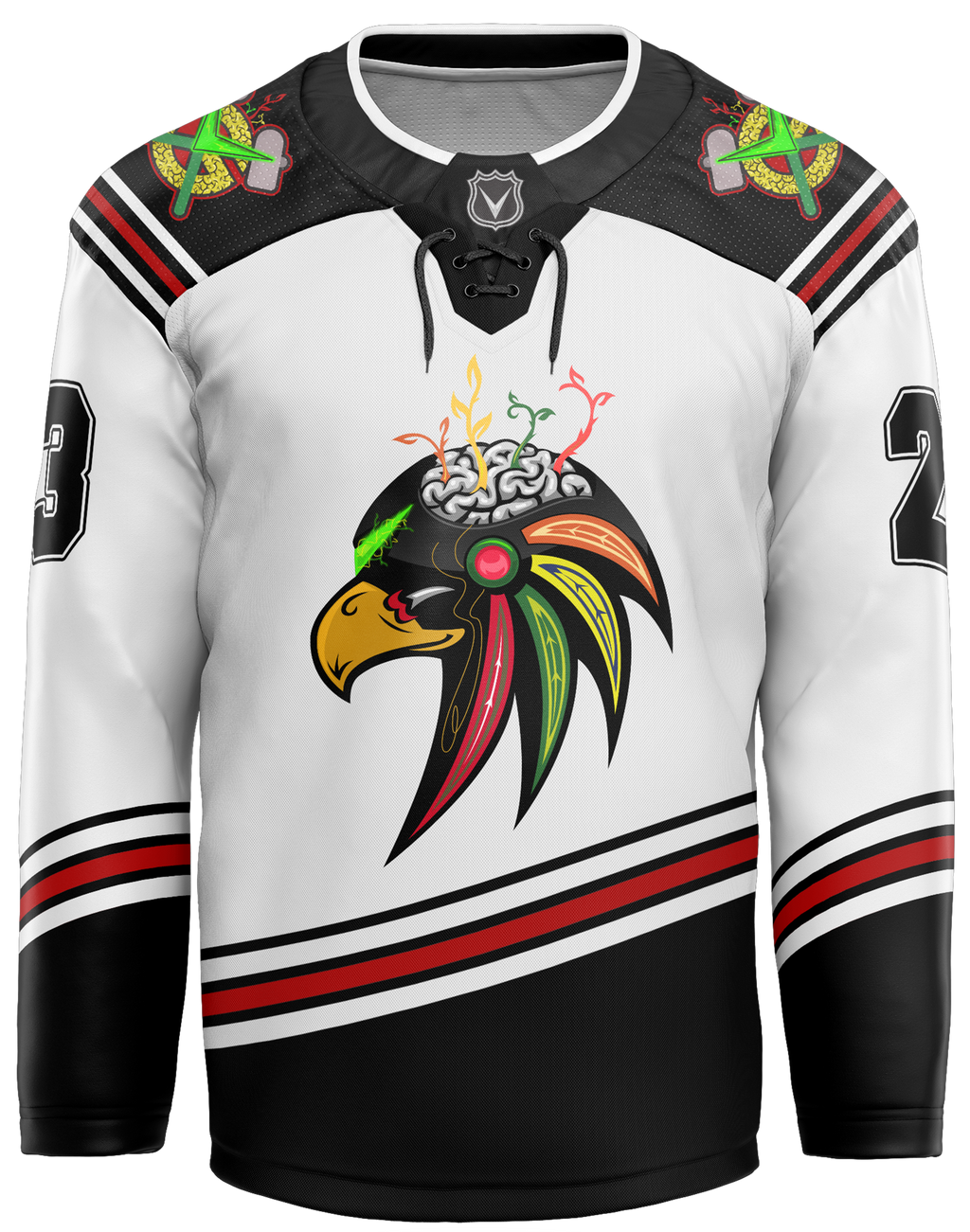 WOBBLE HAWKS V5 HOCKEY JERSEY
