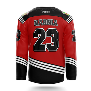 WOBBLE HAWKS V4 HOCKEY JERSEY