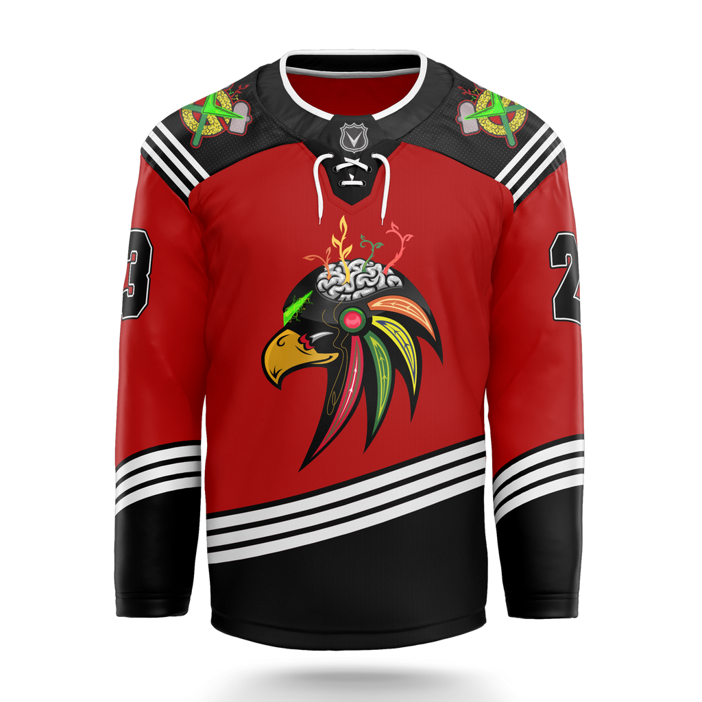 WOBBLE HAWKS V4 HOCKEY JERSEY