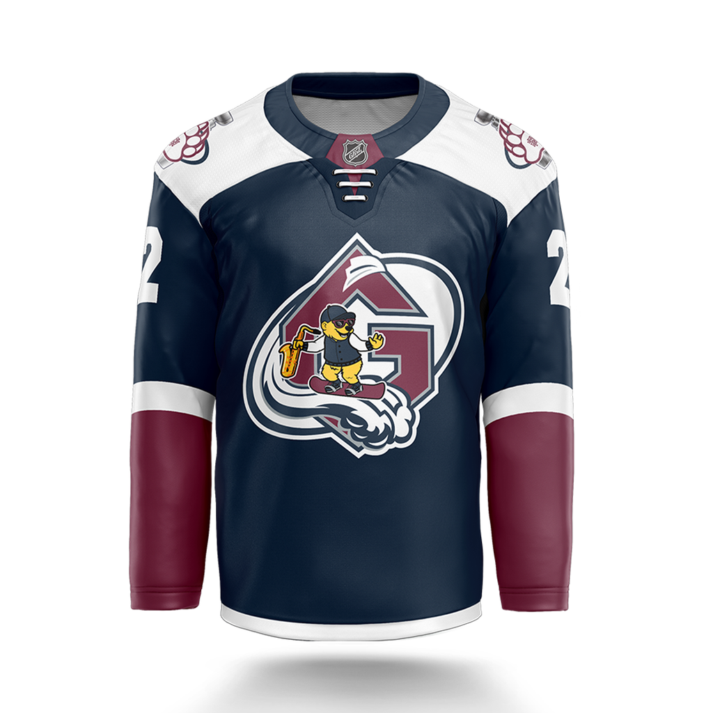 GRIZ AVALANCHE CUP CHAMPS 2022 HOCKEY JERSEY