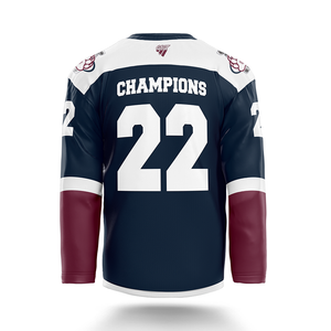 GRIZ AVALANCHE CUP CHAMPS 2022 HOCKEY JERSEY