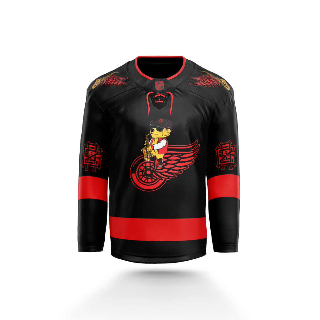 GRIZ RED WINGS HOCKEY JERSEY