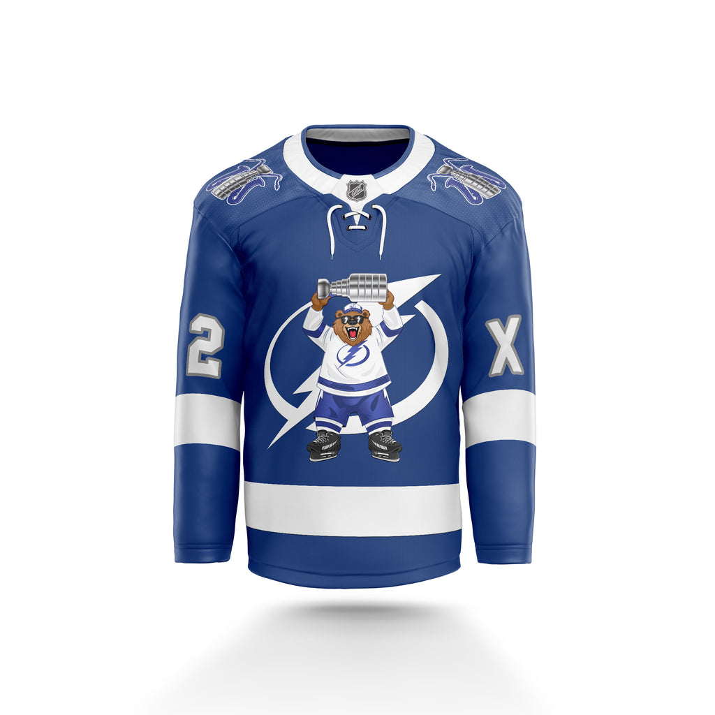 GRIZ LIGHTNING HOCKEY JERSEY